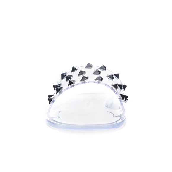 New Chinese Laundry Jelato Jelly Studded Clear Slides - Picture 2 of 3